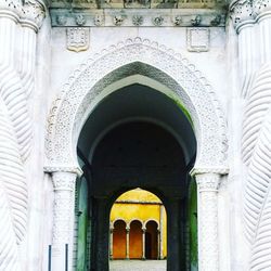 Low angle view of temple