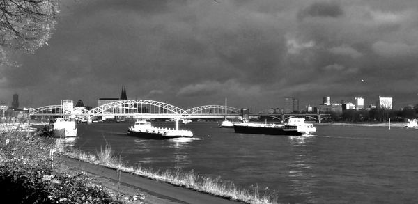 Boats in harbor