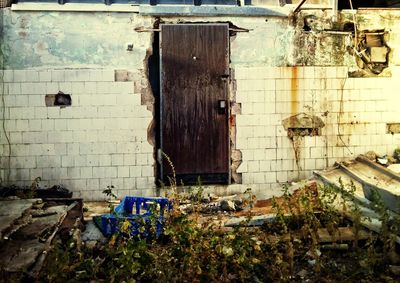 View of abandoned house