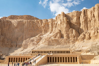 Valley of the kings, egypt. palace. wide angle view.