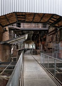 Empty staircase in building