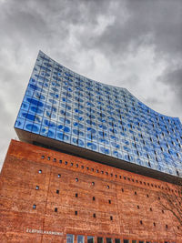 Low angle view of building against sky