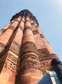 Low angle view of traditional building against sky