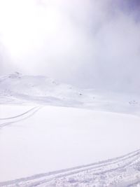 Scenic view of snow covered landscape