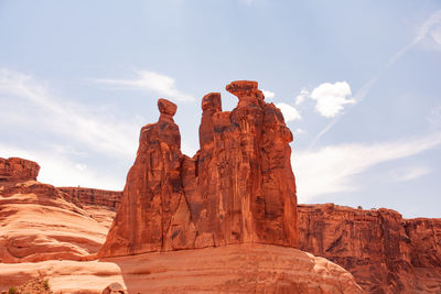 View of rock formations