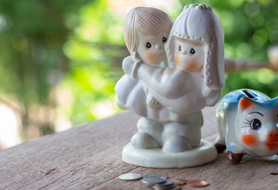 Close-up of stuffed toy on table