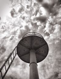 Low angle view of built structure against sky