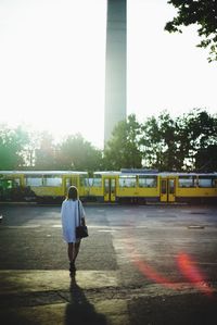 People walking on road