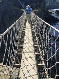 View of suspension bridge