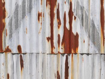 Full frame shot of rusty iron