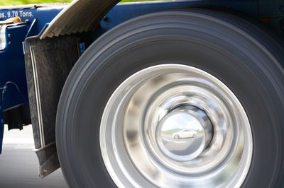 Extreme close up of wheel