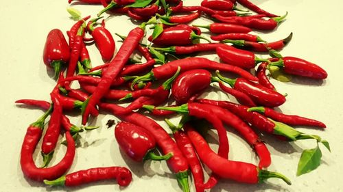 Close-up of red bell peppers