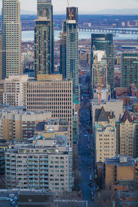 Skyscrapers in a city