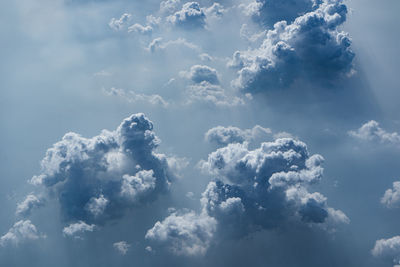 Low angle view of clouds in sky