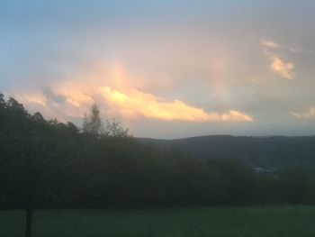 Scenic view of landscape against sky