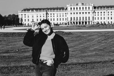 Bw portrait in schonbrunn 