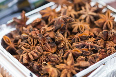 Close-up of dry leaves for sale