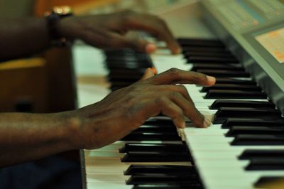 Man playing piano