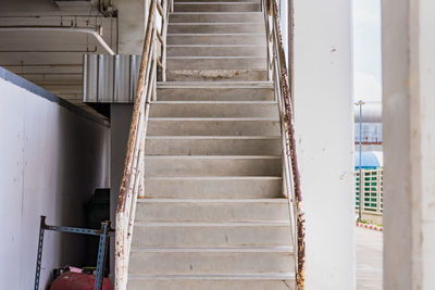 Low angle view of staircase in building