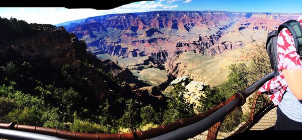 Scenic view of mountain range