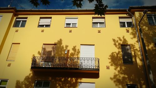 Low angle view of building against sky