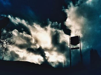 Low angle view of cloudy sky