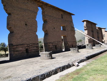 View of temple against clear sky