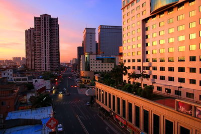 Modern buildings in city