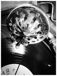 Close-up of electric lamp