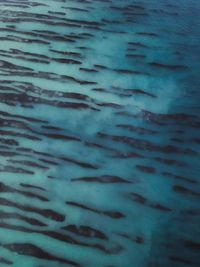 Aerial view of frozen lake