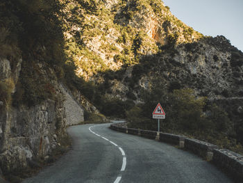 Road amidst trees