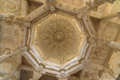 Low angle view of ornate ceiling of building