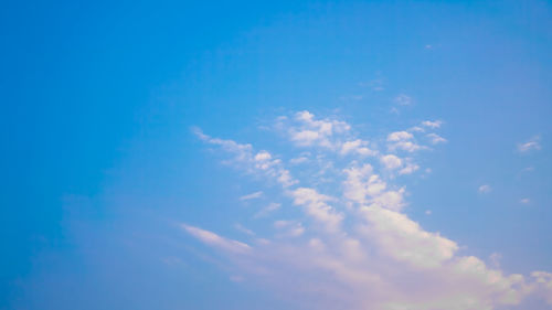 Low angle view of clouds in sky