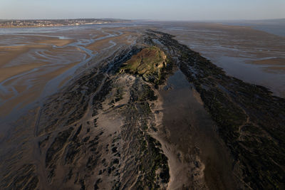 Aerial view of beach