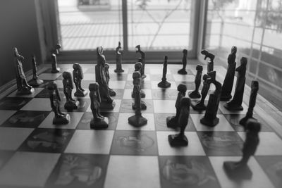 Full frame shot of chess board