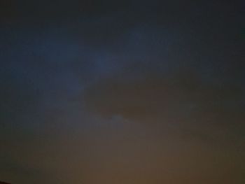 Low angle view of sky at sunset