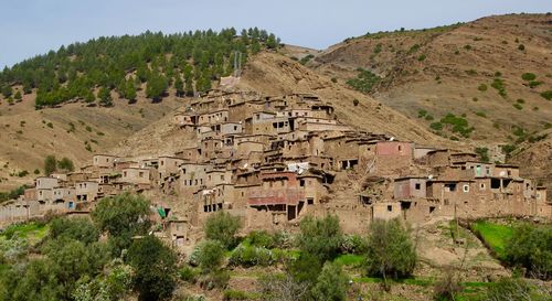 View of a building in a desert