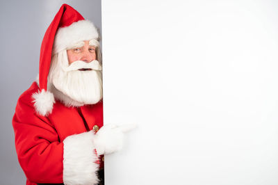 Close-up of christmas decoration against white background