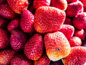 Full frame shot of strawberries