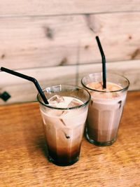 Close-up of coffee on table