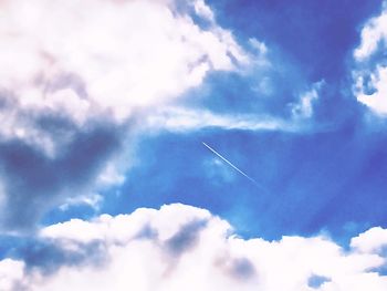 Low angle view of cloudy sky