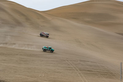 Aerial view of desert