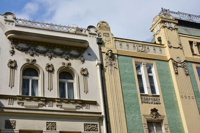 Low angle view of building against sky