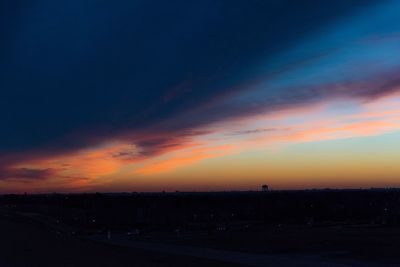 Scenic view of sky at night