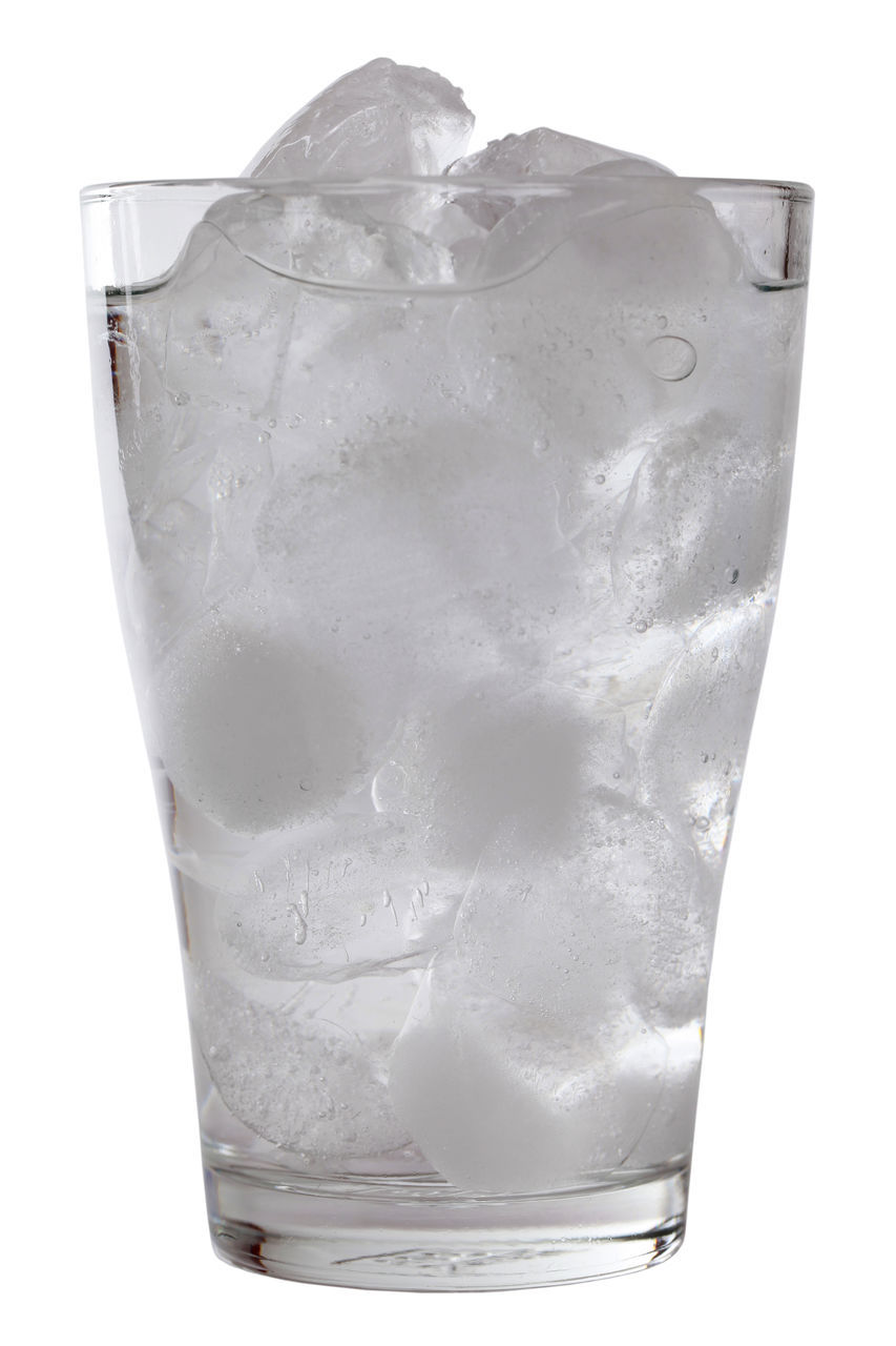 CLOSE-UP OF ICE CUBES