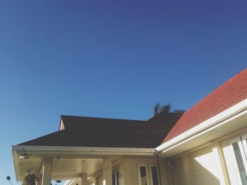 High section of house against clear sky