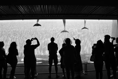 People in shopping mall