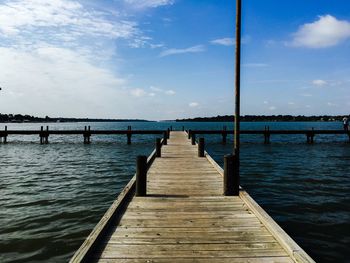 Pier on sea