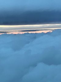 Scenic view of cloudscape against sky during sunset