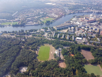 Helicoptersight over the capital berlin